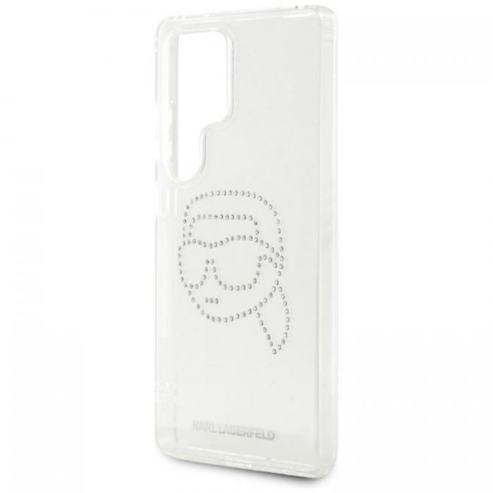 KARL LAGERFELD - Karl Lagerfeld Galaxy S25 Ultra Mobilskal Rhinestones Karl Head - Transparent