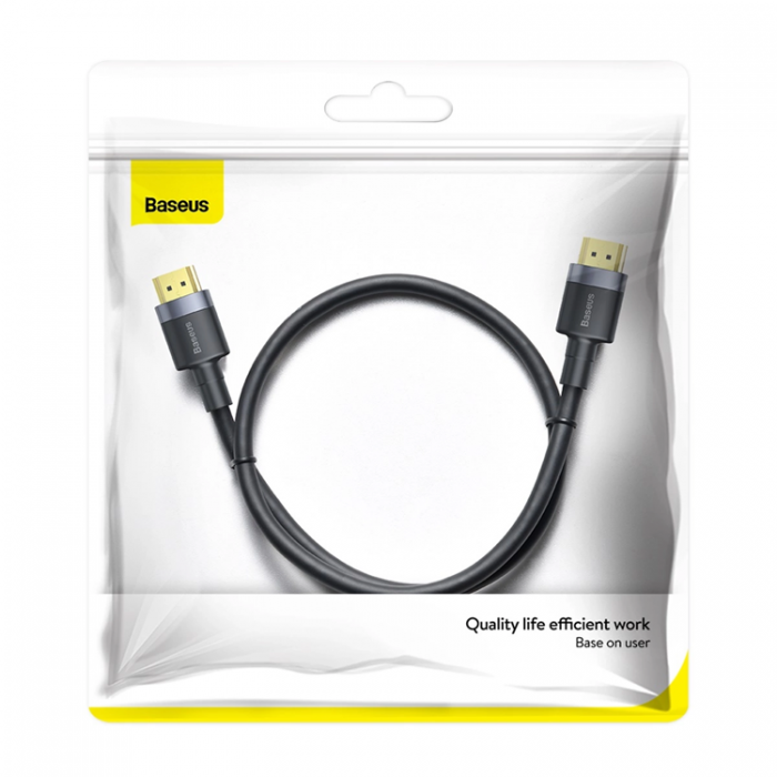 BASEUS - Baseus Cafule Kabel HDMI till HDMI 1m 2.0 4K 60Hz 3D 18 Gbps