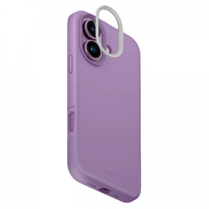 UNIQ - Uniq iPhone 16 Mobilskal Magsafe Lino Hue - Grape Rosa