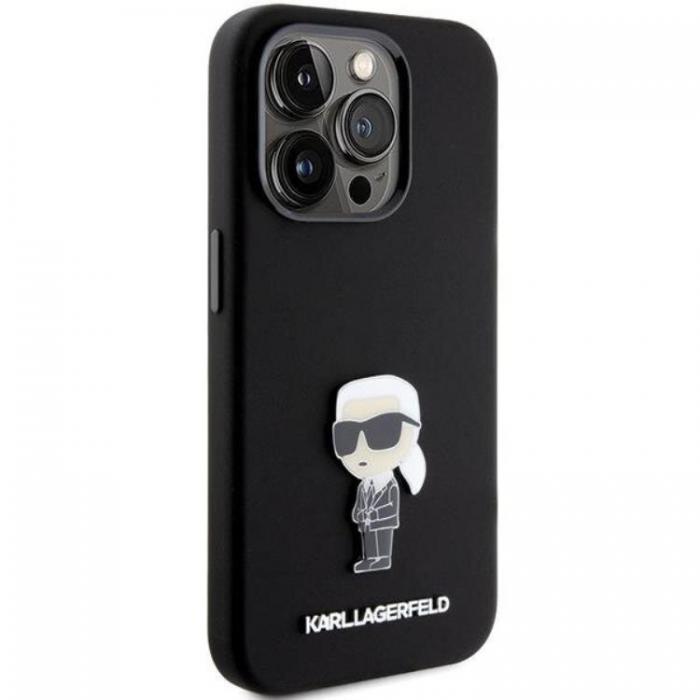 KARL LAGERFELD - KARL LAGERFELD iPhone 15 Pro Max Mobilskal Ikonik Metal Pin