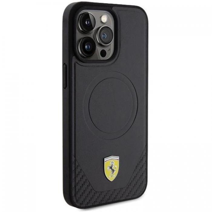 Ferrari - Ferrari iPhone 15 Pro Mobilskal Magsafe Carbon Metal Logo