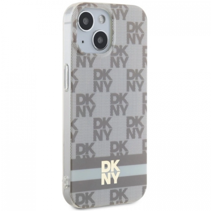 DKNY - DKNY iPhone 15/14 Plus Mobilskal Magsafe IML Checkered Mono