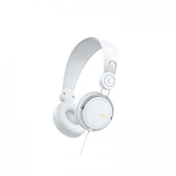 Havit - Havit On-Ear Hrlurar Trdbundna HV-H2198D - Vit