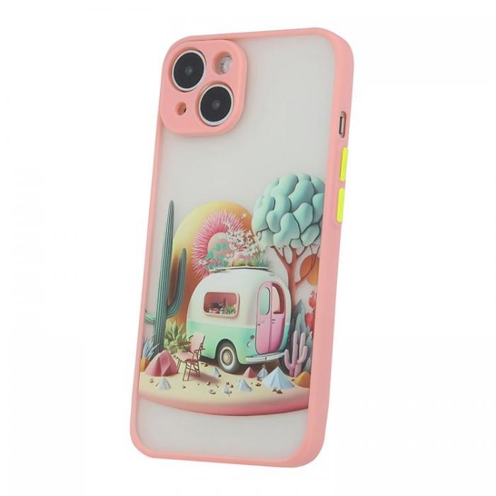 OEM - iPhone 15 Pro Mobilskal Ultra Trendy Travel - Rosa