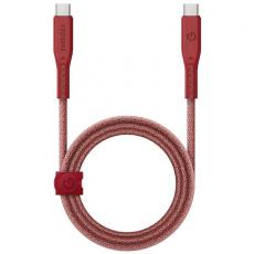 ENERGEA - Energea USB-C till USB-C Kabel 240W 5A 1.5m Snabbladdning - Röd