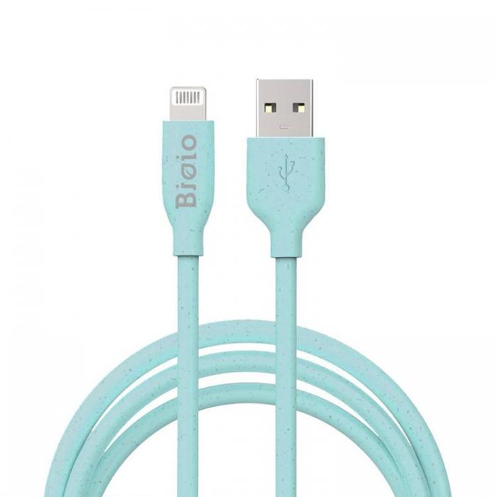 Bioio - Bioio USB Till Lightning 1m Kabel 2.4A - Bl