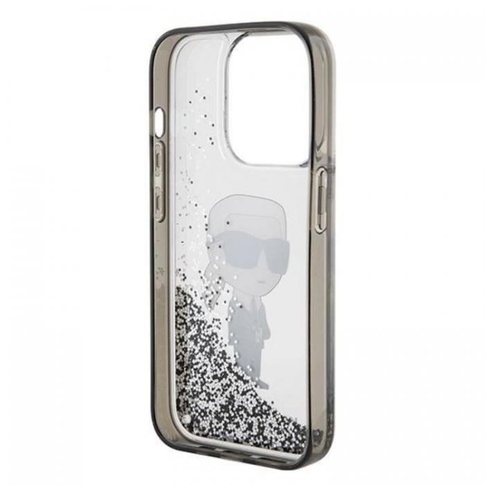 KARL LAGERFELD - Karl Lagerfeld iPhone 15 Pro Mobilskal Liquid Glitter Ikonik