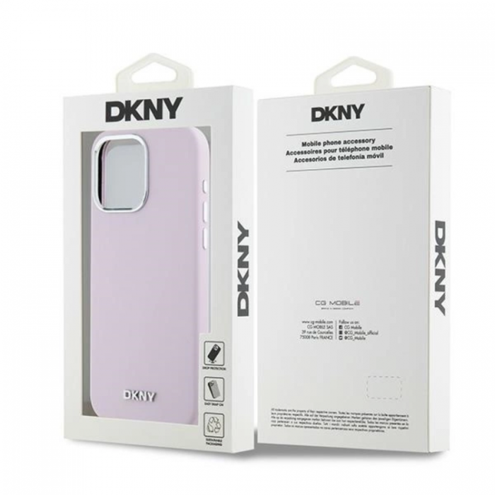 DKNY - DKNY iPhone 14 Pro Max Mobilskal Magsafe Liquid Silikon Small Metal Logo