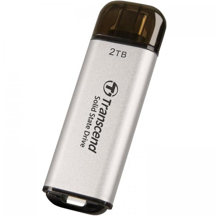 Transcend - Transcend Portabel Mini SSD USB-C 2TB - Silver