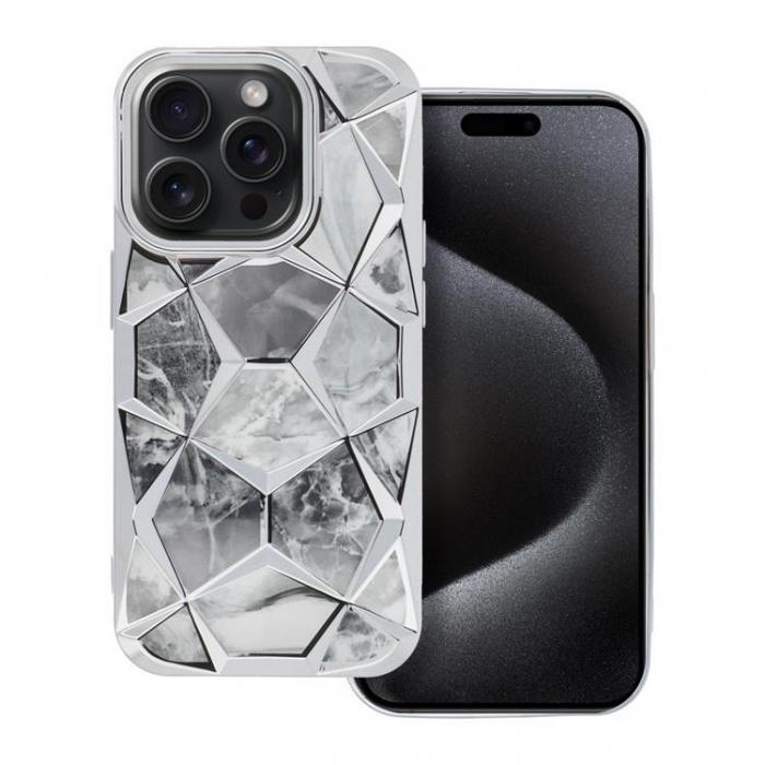 A-One Brand - iPhone 15 Pro Mobilskal Twinki - Silver