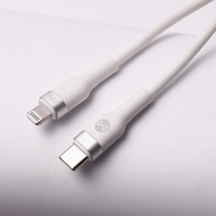 Forever - Forever Flexible MFI USB-C till Lightning kabel 1m 27W - Vit