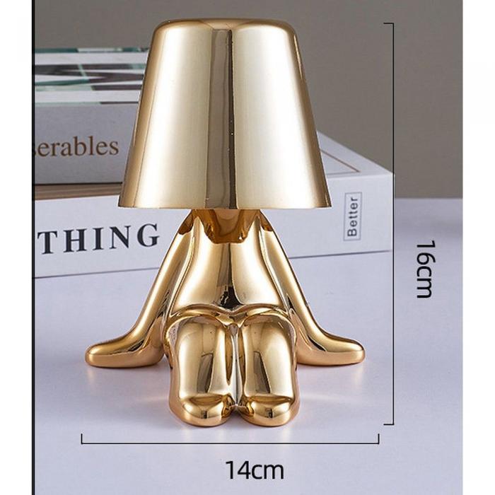 A-One Brand - Bordslampa Vid Sngen GOLD MAN Seat (model 6) MLTL