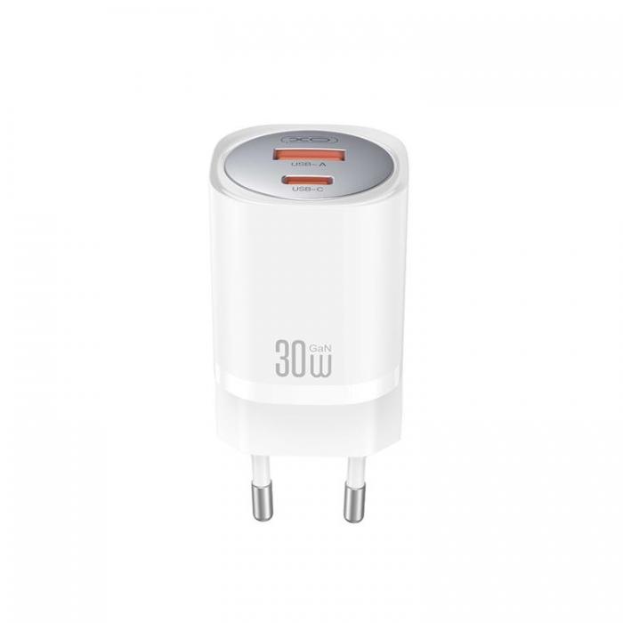 XO - XO Snabbladdare 30W USB Till USB-C med Kabel CE21 PD - Vit