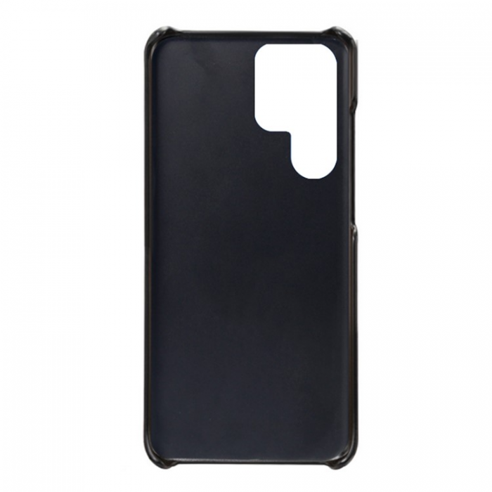 A-One Brand - Galaxy S23 Ultra Skal Korthllare Dual PU-Lder - Svart