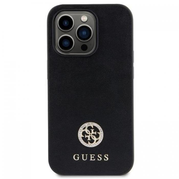 Guess - Guess iPhone 15 Pro Max Mobilskal Strass Metal Logo - Svart