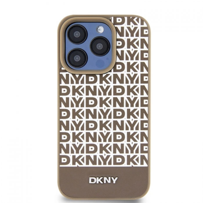 DKNY - DKNY iPhone 15 Pro Mobilskal Magsafe Lder Printed Pattern