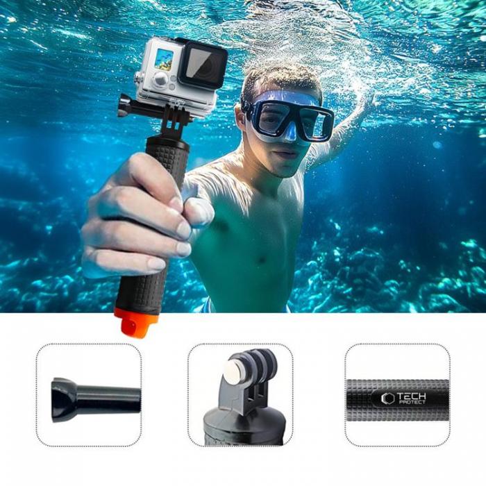 Tech-Protect - Tech-Protect Flytande handtag GoPro/DJI - Svart