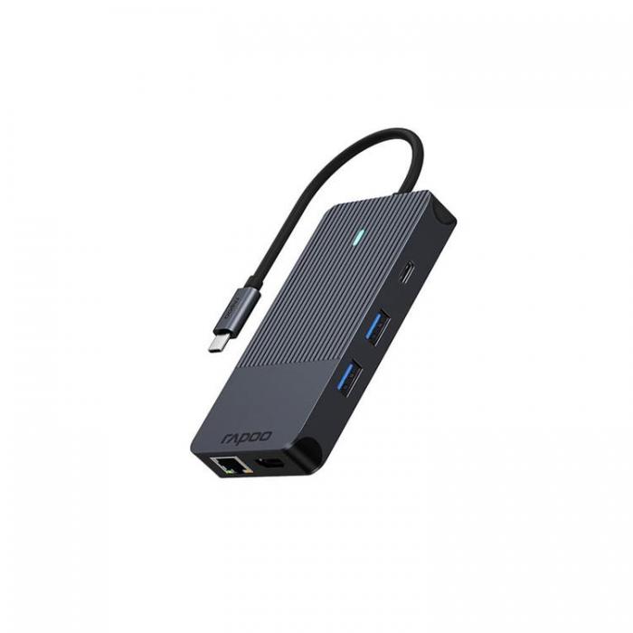 Rapoo - RAPOO Multiport UCM-2005 10-i-1 USB-C-Adapter