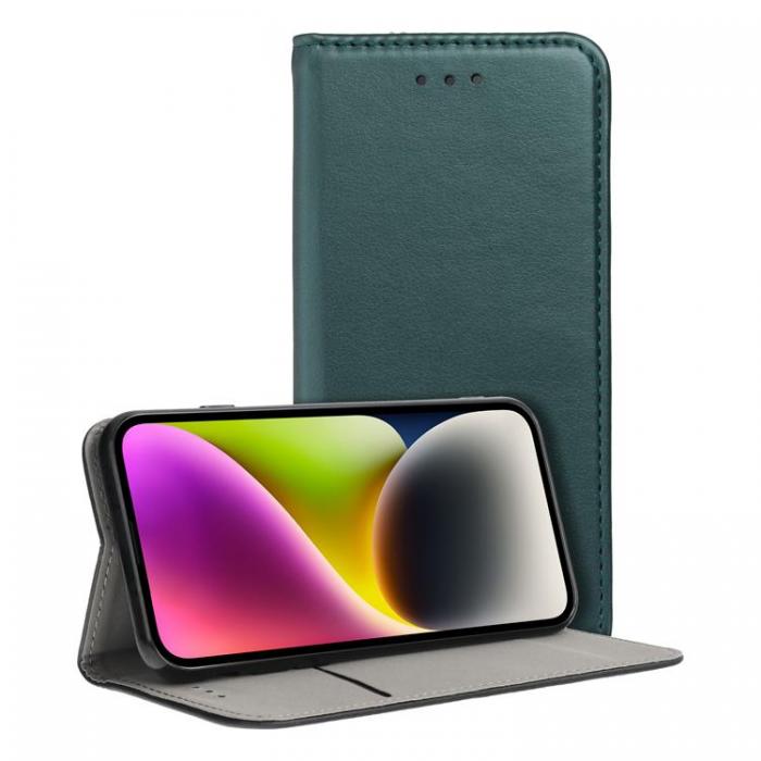 A-One Brand - Galaxy S23 Ultra Plnboksfodral Smart Magneto Book - Mrkgrn