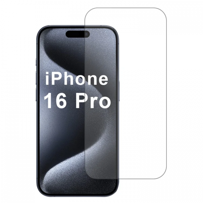 Forever - Forever iPhone 16 Pro Hrdat Glas Skrmskydd 2.5D - Clear