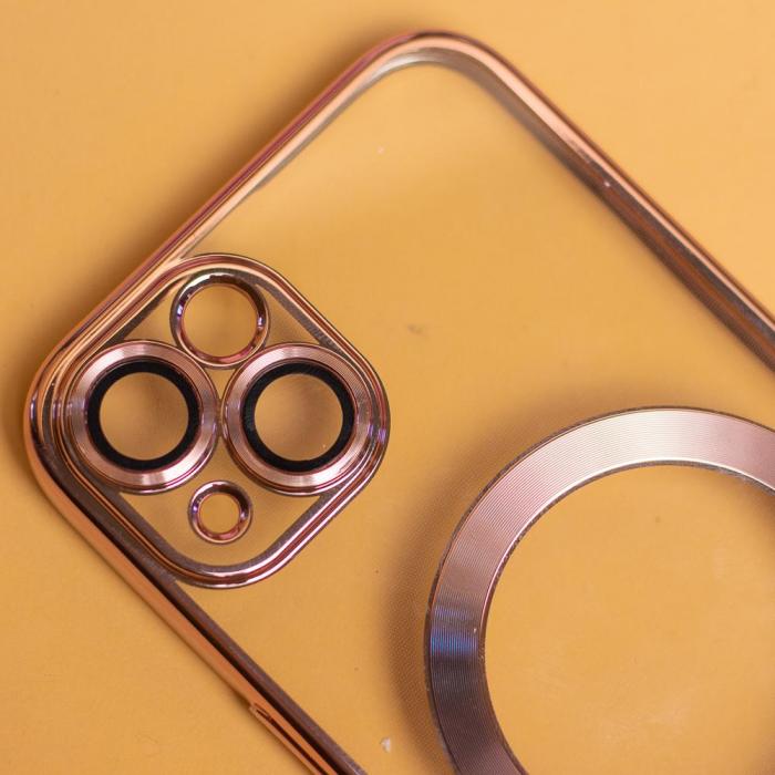 OEM - iPhone 13 Pro Skal Rosguld Chrome Mag