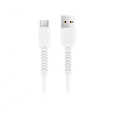 Maxlife - Maxlife USB Till MicroUSB 1m Kabel 3A MXUC-04 - Vit