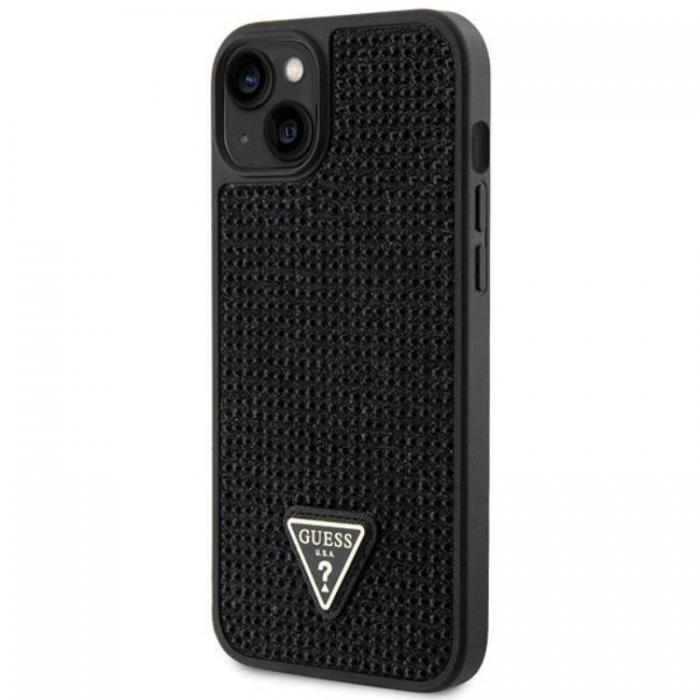 Guess - Guess iPhone 14 Mobilskal Rhinestone Triangle - Svart