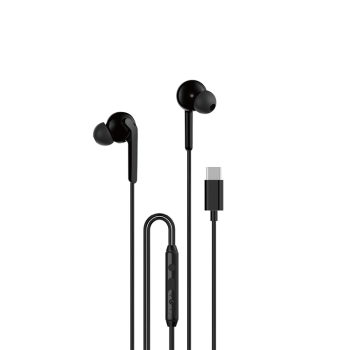 Dudao - Dudao In-Ear Hrlurar USB-C 1.2m X3C Plus - Svart