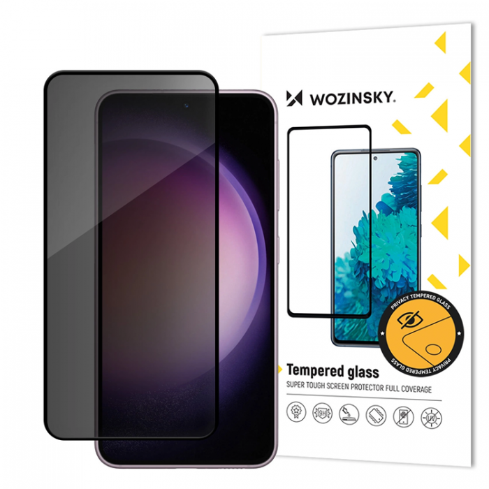 Wozinsky - Wozinsky Galaxy S24 Plus Hrdat Glas Skrmskydd Privacy