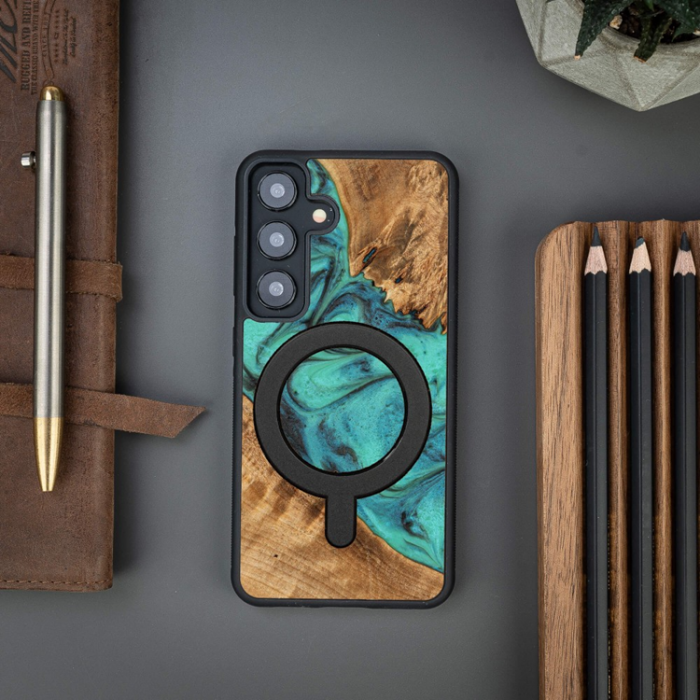 Bewood - Bewood Galaxy A55 5G Mobilskal MagSafe Unique Turquoise