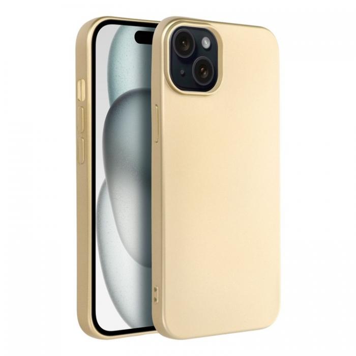 A-One Brand - iPhone 15 Mobilskal Metallic - Guld