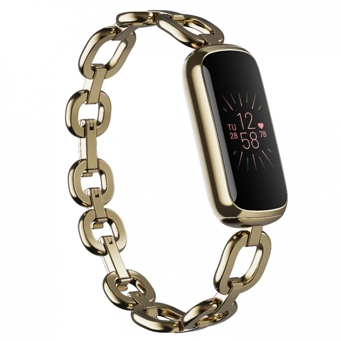 Fitbit - FITBIT Luxe, Special Edition Gorjana Soft Gold/Peony