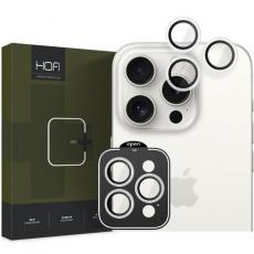 Hofi - Hofi iPhone 15 Pro/Pro Max Kameralinsskydd i Härdat Glas - Vit