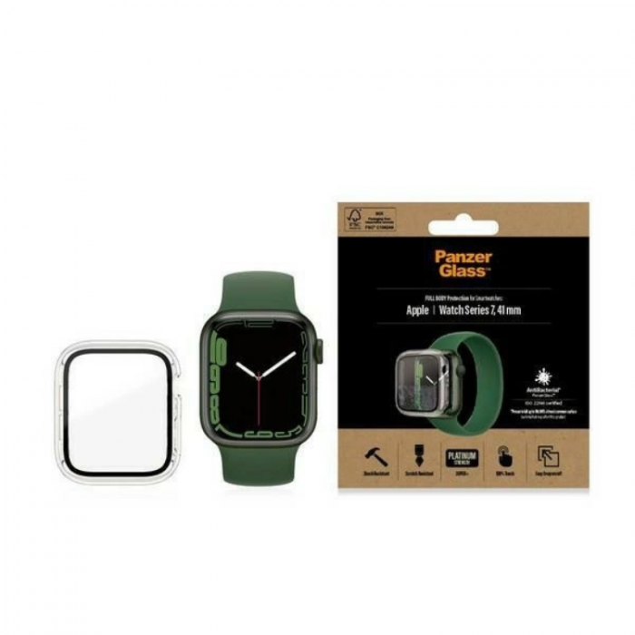 PanzerGlass - PanzerGlass Apple Watch 7/8 41mm Skal - Transparent