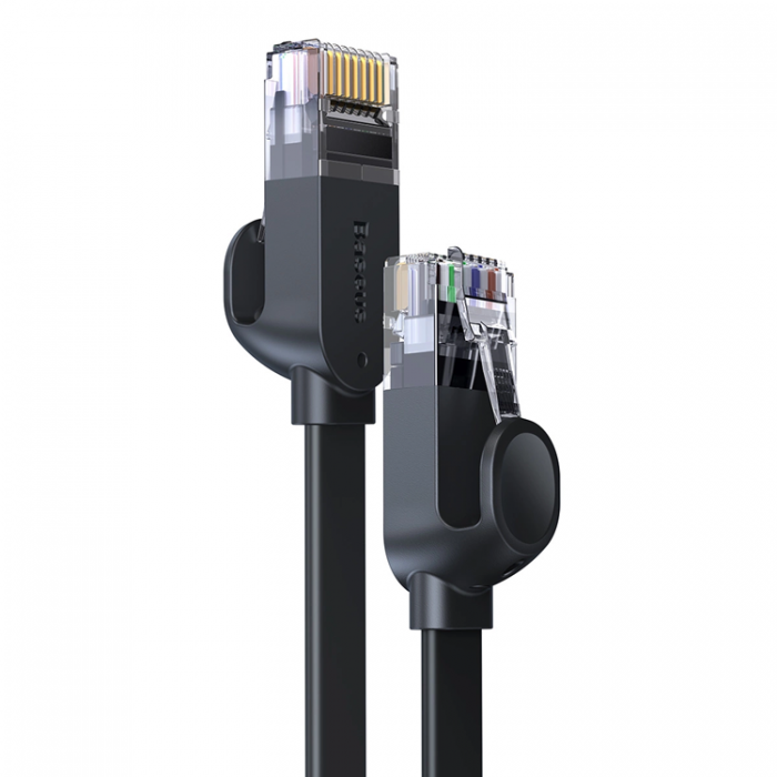 BASEUS - Baseus Ntverk Kabel RJ45 2m 1000Mbps Flat - Svart