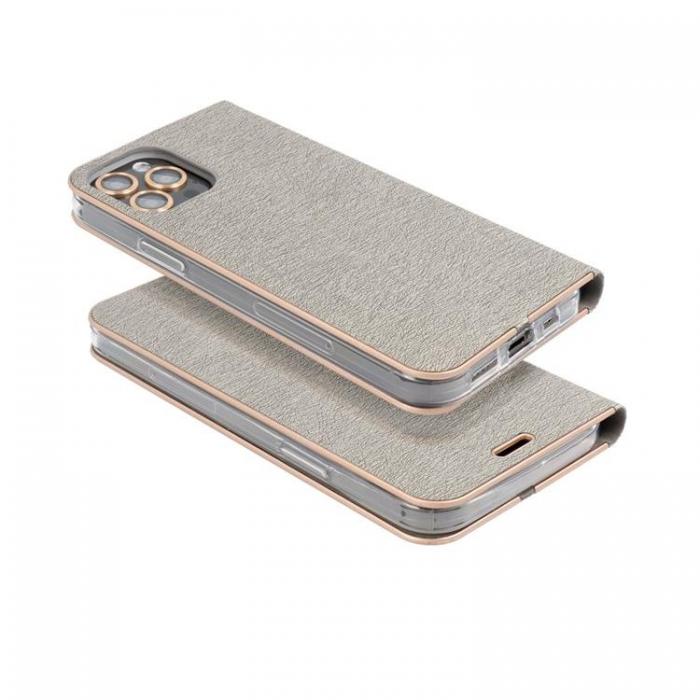 A-One Brand - Xiaomi Redmi 13C/Poco C65 Plnboksfodral Luna Guld - Silver