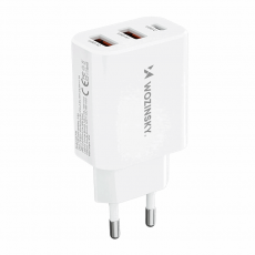 Wozinsky - Wozinsky Väggladdare 30W USB-C/2 x USB-A - Vit