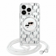 KARL LAGERFELD - Karl Lagerfeld iPhone 16 Mobilskal MagSafe IML Crossbody Karl & Choupette