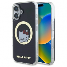 Hello Kitty - Hello Kitty iPhone 16 Mobilskal MagSafe IML Sweet Kitty - Svart