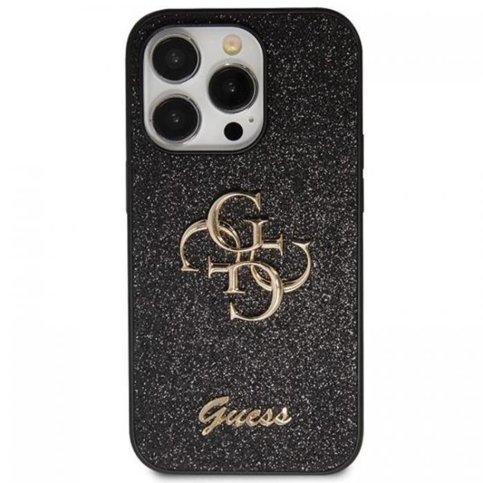 Guess - Guess iPhone 11/XR Mobilskal Glitter Script Big - sVART