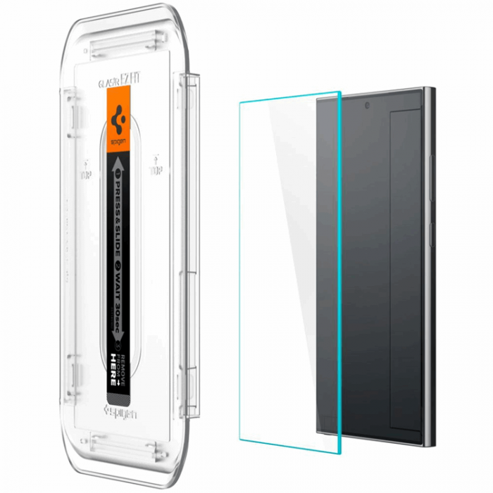 Spigen - [2-Pack] Spigen Galaxy S24 Ultra Hrdat glas Skrmskydd EZ-Fit