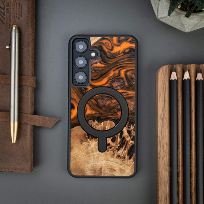 Bewood - Bewood Galaxy S24 Plus Mobilskal MagSafe Unique Orange