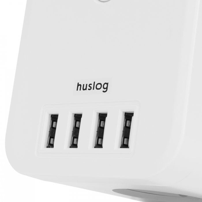 Huslog - Huslog Cube Extension Cord 3 Sockets EMX-190224 - Vit