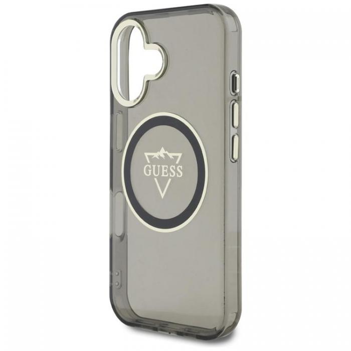 Guess - Guess iPhone 16 Mobilskal MagSafe IML Mountain Logo - Svart