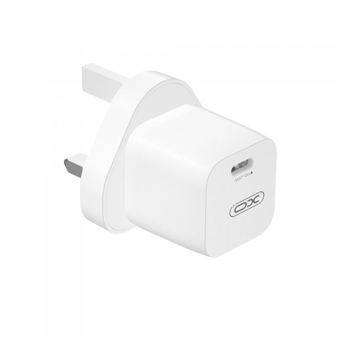 XO - XO Snabbladdare 20W USB-C UK CE01 PD - Vit