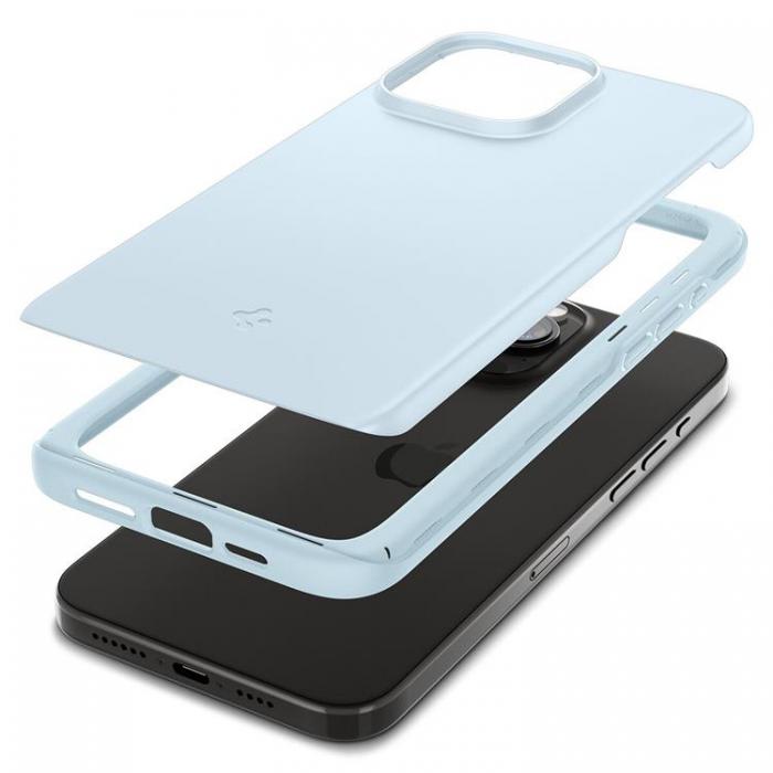 Spigen - Spigen iPhone 15 Pro Mobilskal Thin Fit - Mute Bl