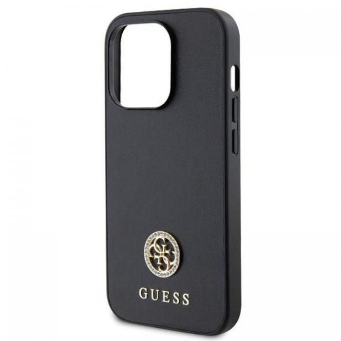 Guess - Guess iPhone 15 Pro Mobilskal Strass Metal Logo - Svart