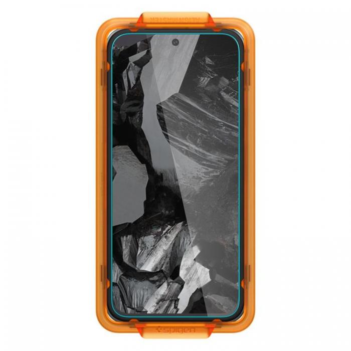 Spigen - [2-Pack] Spigen Galaxy XCover 7 Hrdat Glas Skrmskydd ALM Tr.