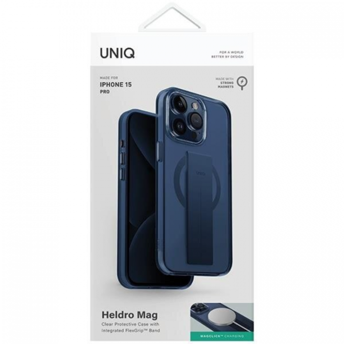 UNIQ - UNIQ iPhone 15 Pro Mobilskal MagSafe Heldro - Bl