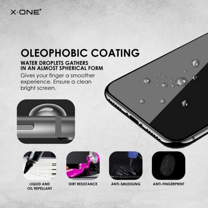 X-One - X-ONE Hrdat Glas till iPhone X/Xs 3D Full Cover Svart